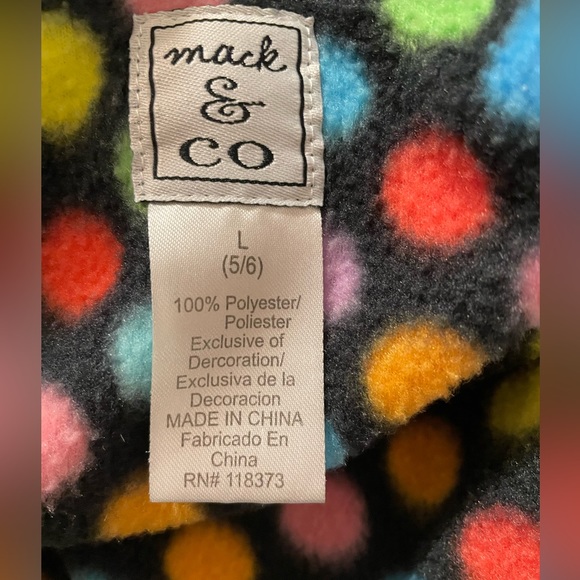 Mac & Co little girls’ size 5/6 hooded fleece poncho - Picture 2 of 7